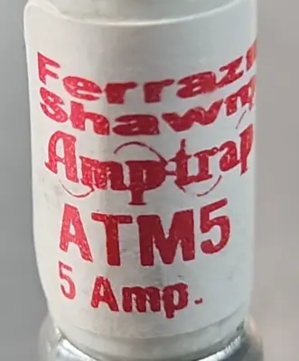 Ferraz Shawmut Mersen ATM5 5A 600V Fast Acting Fuse Loc4B27