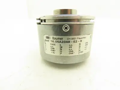 Baumer Electric BHF 16.05A2048-E2-9 Rotary Encoder 12mm Blind Hollow Shaft J163