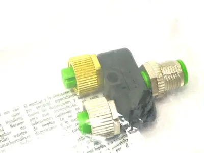 New | in-Stock Murrelektronik T-Coupler M12 male to 2x M12 female A-cod. Electronic Splitters Michigan US | Maverick Industrial Sales #1391507