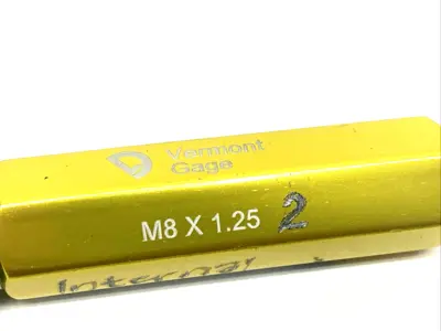 Vermont Gage M8 X 1.25 | Thread/Plug Gage, Male/GO Only - Used