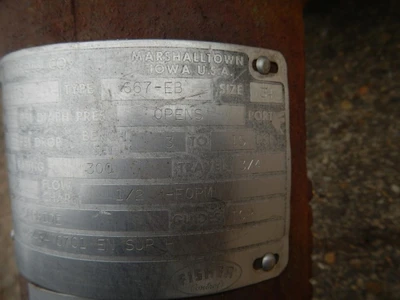 Fisher 1" 300 Class 316 Stainless Steel Control Valve