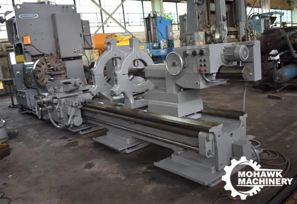 40"/49.25" X 170" POREBA “TR100BI/8M” GAP-TYPE ENGINE LATHE w/DRILLING & MANUAL TAILSTOCKS - INCH/METRIC THREADING - POWER RAPID TRAVERSE - 31” 4-JAW CHUCK