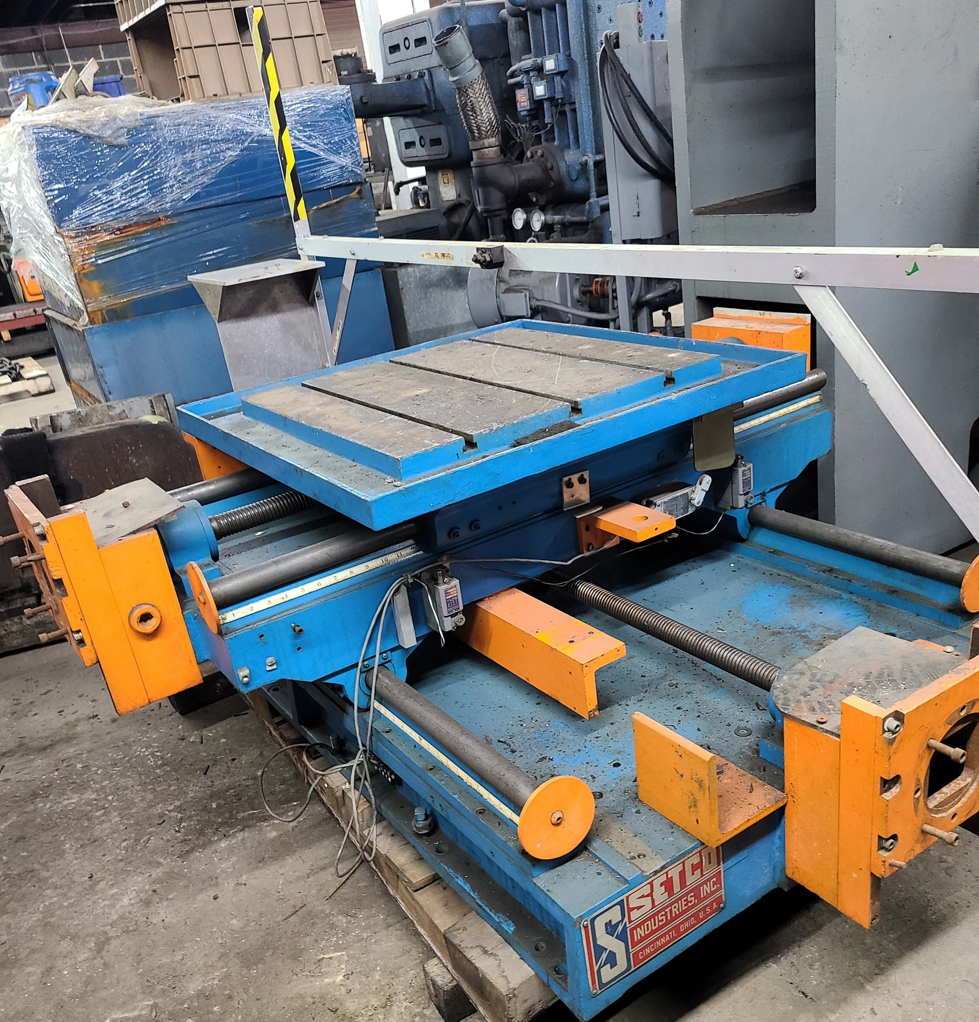 USED SETCO X & Y 2 AXIS TABLE W/ BALL SCREWS 24" X 24"