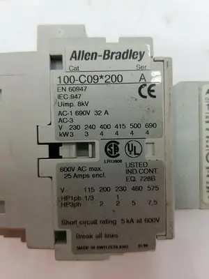 Used ALLEN-BRADLEY 100-C09*200 PLC Contactors Michigan US | ND Industrial Surplus #1208228