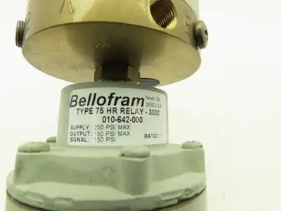 Marsh Bellofram 010-642-000 T-3000 Electropneumatic Valve Type 75 HR Relay