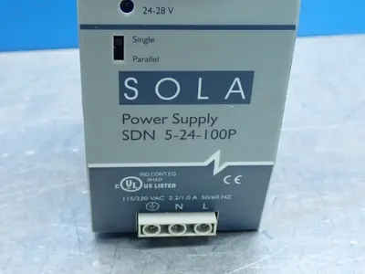 Used SOLA SDN524100P DIN Rail Power Supplies Ohio US | HGR 24 #1150937