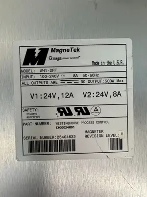 Magnetek Ovation Power Supply WH1-2FF 1X00024H01 100-240V 8A (6.5.3)