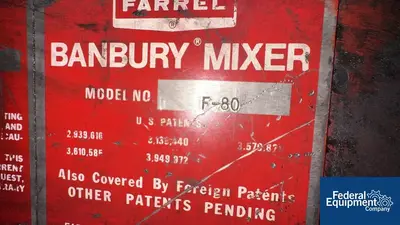 USED Farrel F80 Farrel Banbury Mixer, 400 HP
