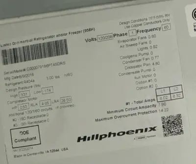 USED Hill Phoenix PT4SDRS.
