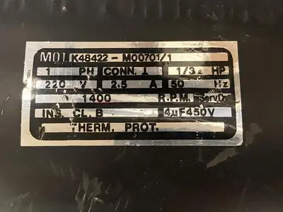 Unbranded,K48422-M00701/1,Motor