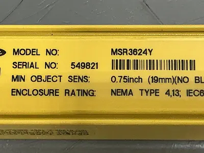 USED BANNER ENGINEERING MSR3624Y