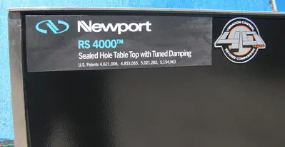 Newport RS 4000 8' x 4' Optical Breadboard  Sealed Hole Table Top RL-2000 Legs