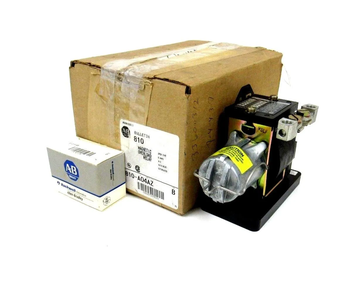 NEW ALLEN BRADLEY 810-A04AZ MAGNETIC OVERLOAD RELAY SER B 810A04AZ
