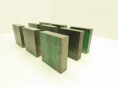 1018 Cold Rolled Steel Flat Bar Stock 1"x 3-1/2"x 4"L  Lot of 9 Blocks