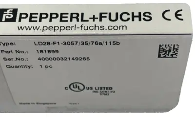 NEW PEPPERL+FUCHS 181899 THRU-BEAM SENSOR LD28-F1-3057/35/76A/115B