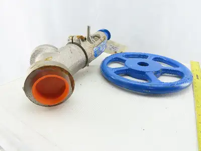 Conval STK-10 2" Socket Weld Stainless Steel Globe Valve 1100°F