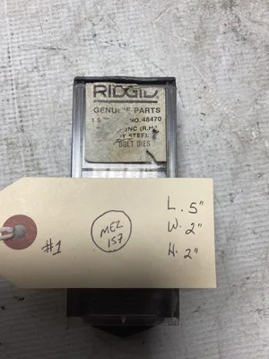 Ridgid 48470 7/16″-14 UNC Right Hand Alloy Steel 500B Bolt Dies