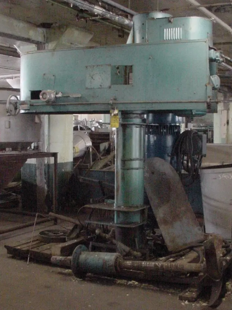 SPC3037  Mixer and Blender 30 hp Hockmeyer disperser, air/oil lift, floor mount style, variable speed drive