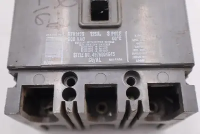WESTING HOUSE 4976D04G45 Circuit Breaker 600VAC HFB3125 #L-504
