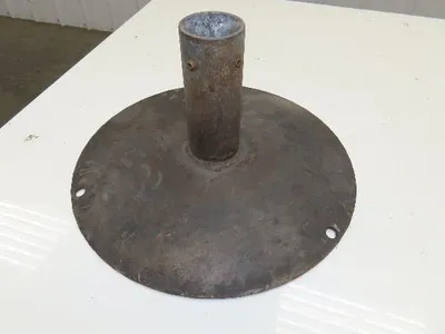 14" Steel Pedestal Base Round Pipe Conveyor Leg Stand Adj Height Lot of 3