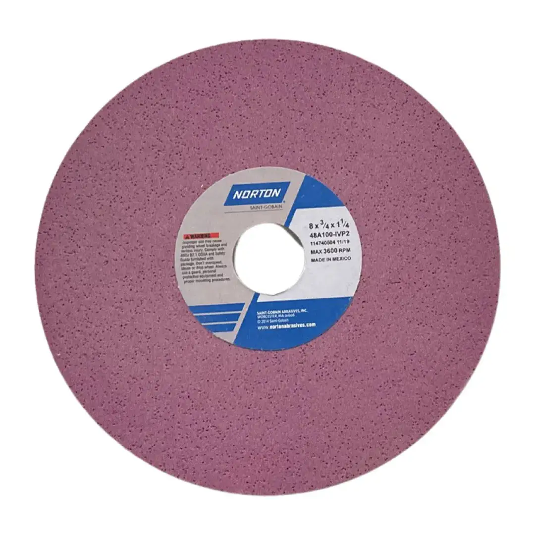 Norton 8" x 3/4" x 1-1/4" Bench & Pedestal Grinding Wheel