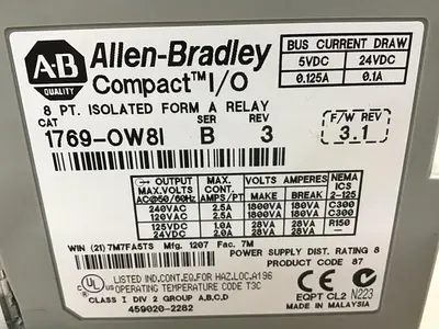 USED ALLEN BRADLEY 1769-OW8I SER B