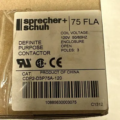 New | in-Stock SPRECHER+SCHUH CDP2-D3P75A-120 Miscellaneous Equipment (Electrical & Power) | Surplus Asset Holdings #1202111