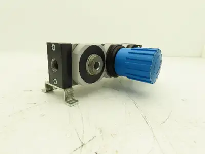 Festo LFR-3/8-D-MIDI Compressed Air Filter Regulator Combo w/Lockout Valve G3/8"