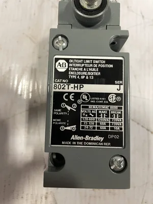 Allen-Bradley 802T-HP Ser J Rotary Lever Limit Switch 120-600V 72-120V -NIB