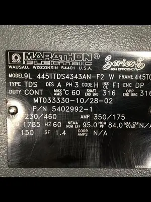 USED MARATHON 9L445TTDS4343AN-F2