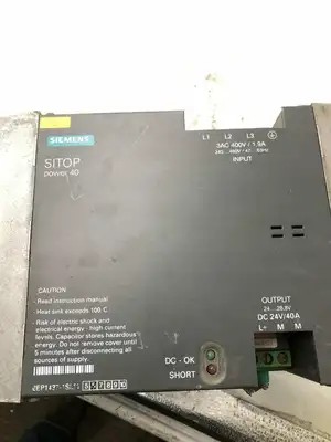 Siemens SITOP Power 40 PLC Power Supply 47-63Hz 400V 340-460V / 24V 40A