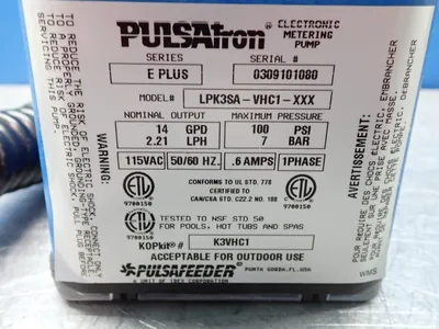 Used PULSATRON LPK3SAVHC1XXX Pumps (Metering) Ohio US | HGR 24 #737547