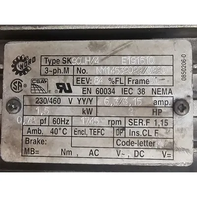 USED SCHENCK PROCESS GMBH MODHC-1G-2A