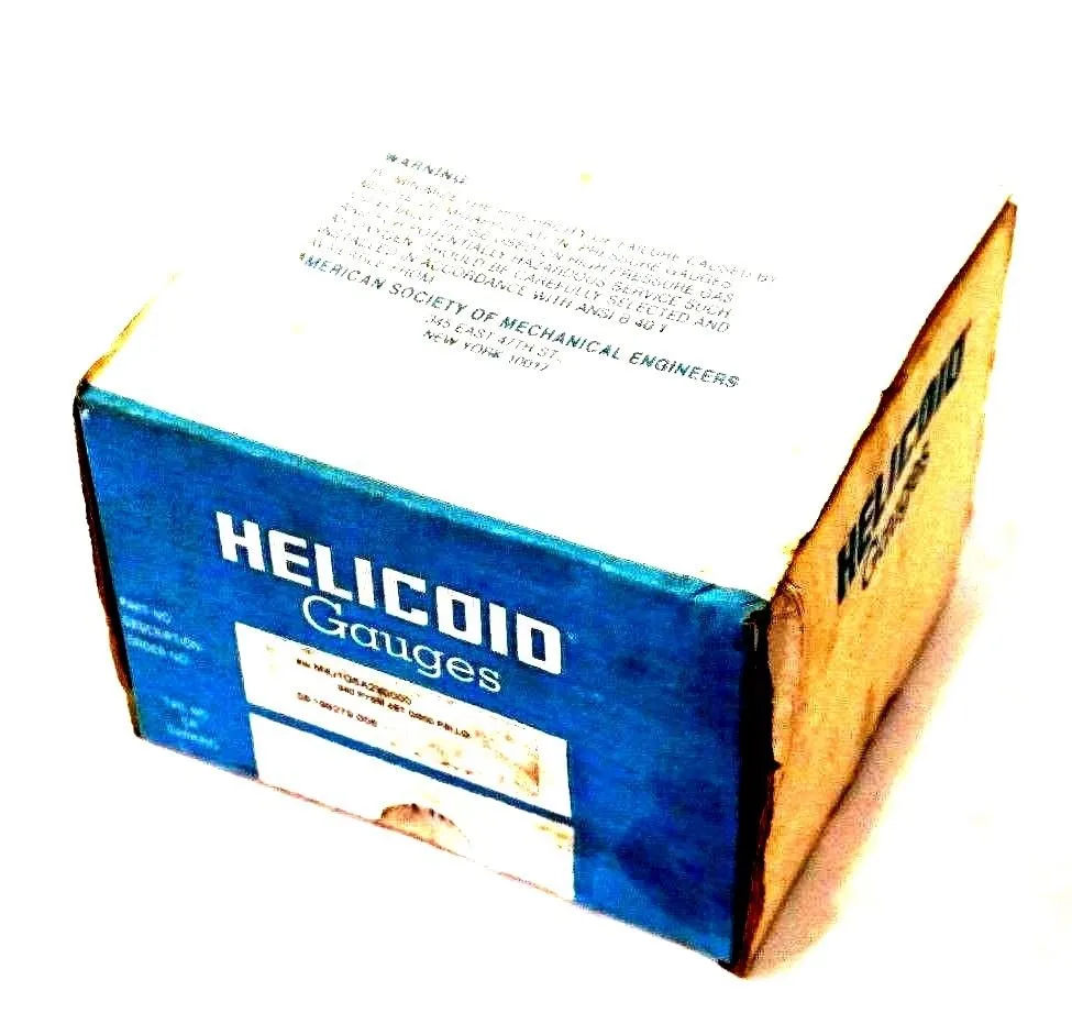 NEW HELICOID M4J1G5A2Y0000 GAUGE 940 PYSM, 4BT, 0-600PSI