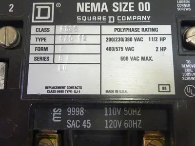 USED SQUARE D 8536-SA012