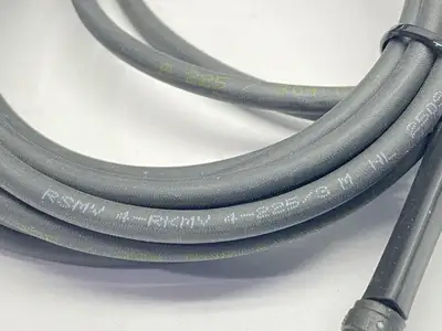 USED LUMBERG DOUBLE ENDED CORDSET M8 4-PIN MALE TO FEMALE 3M