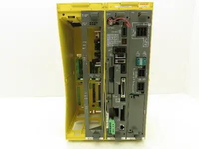 Fanuc A05B-2400-C061 Power Supply Circuit Board Module & 4 Slot Chassis Unit