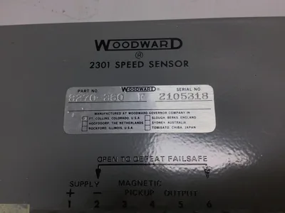 Woodward 2301 Motor Operated Potentiometer/Speed Sensor/Signal Converter/Power Supply/Amplifier/Voltage Switch (Set)