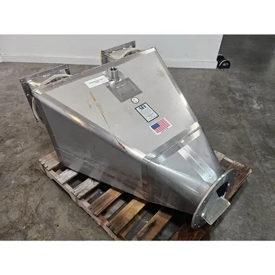 Used SFI 6 Cu/Ft Stainless Steel Enclosed Venting Hopper