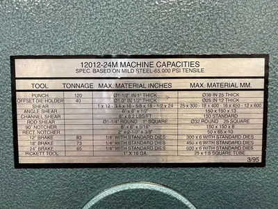 SCOTCHMAN 12012 120 Ton Hydraulic Ironworker