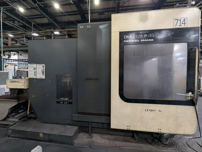 2009 DMG Mori DMU 125 P 5-Axis CNC Machining Center 230/3/60; W/ Heidenhain MillPlus iT Control