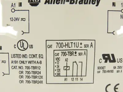 Allen-Bradley 700-HLT1U24 Terminal Block Relay 700-TBR24 Ser A 24V Coil Lot of 5