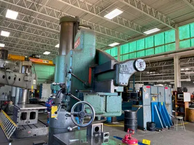 6' X 17" AMERICAN HOLE WIZARD RADIAL ARM DRILL. STOCK # 0644123