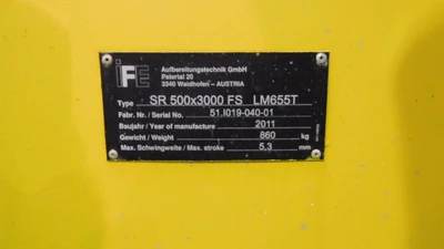 Used IFE SR 500 x 3000FS LM655T Vibratory Screens Ohio US | Equipment Recovery Corp. #1331348