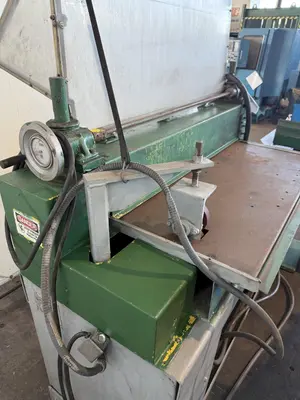 48” X 4" ARBOR STRILICH SLITTING LINE WITH FAMCO CUT OFF SHEAR & AMS CONTROLS. STOCK # 0664425