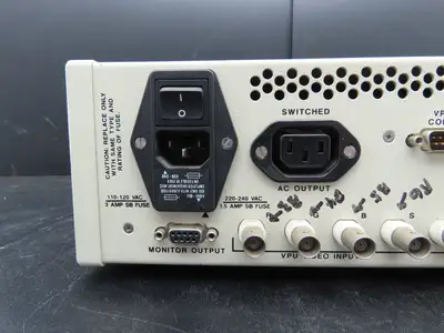 MeasureX 203940 Video Processing Unit Input Switch Inspection Module 110/220VAC