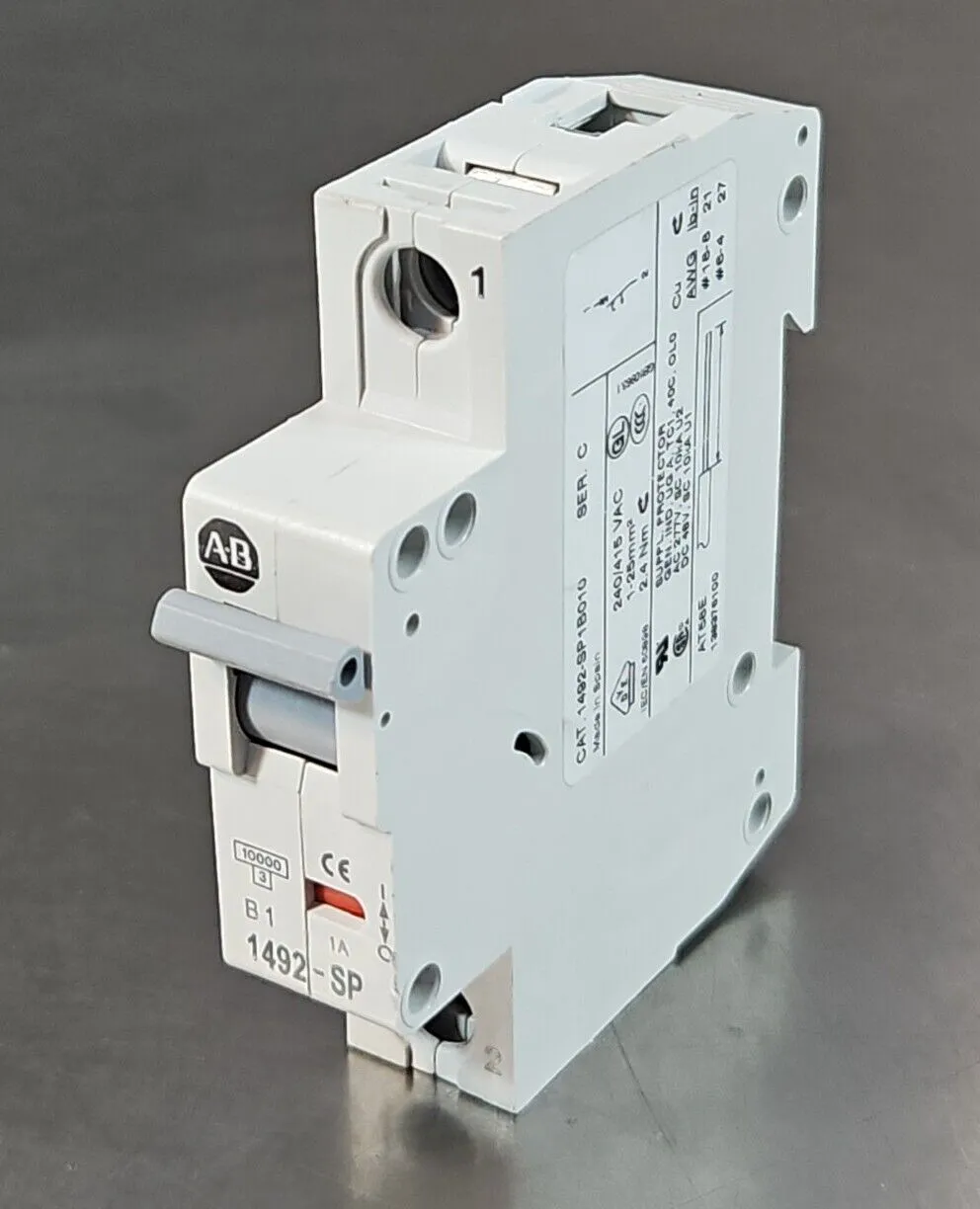 Allen Bradley 1492-SP1B010 Ser C Mini Circuit Breaker. 4D-21