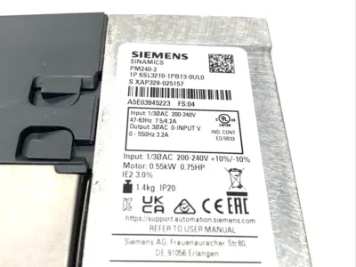 USED SIEMENS, WEISS EF2037B, 6SL3210-1PB13-0UL0