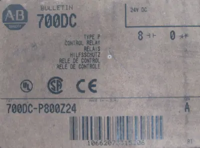 ALLEN BRADLEY 700DC-P800Z24 RELAY SER.A NEW SURPLUS 700DCP800Z24