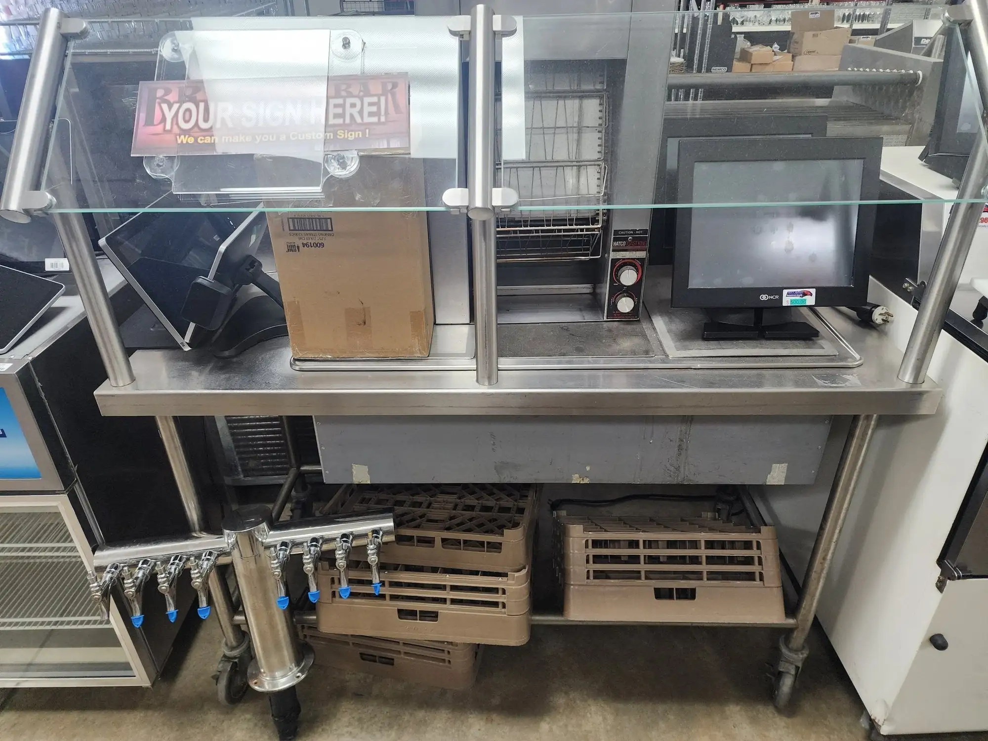 Used Falcon Restaurant Supply Used Ice down 3 Well Salad Bar or cold food serving table Food Displays Illinois US | Falcon Restaurant Supply #1376718